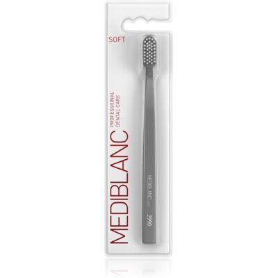MEDIBLANC 2990 Soft Brosse à dents - Gris doux - Unisexe - Publicité MEDIBLANC 2990 Soft Brosse à dents - Gris doux - Unisexe - Publicité