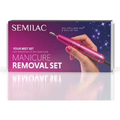 Semilac Set Manicure Removal lime à ongles électrique avec accessoires - Publicité Semilac Set Manicure Removal lime à ongles électrique avec accessoires - Publicité