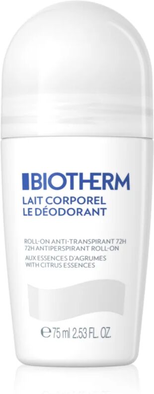 Biotherm Lait Corporel Le Déodorant anti-transpirant roll-on sans parabène 75 ml