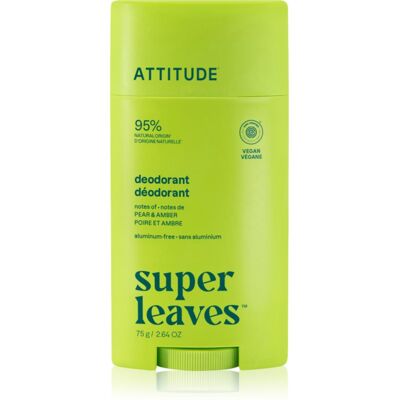Attitude Super Leaves Natural Deodorant déodorant Pear & Amber 75 g - Publicité Attitude Super Leaves Natural Deodorant déodorant Pear & Amber 75 g - Publicité