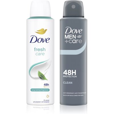 Dove Fresh Dove Men+Care anti-transpirant spray - Publicité Dove Fresh Dove Men+Care anti-transpirant spray - Publicité