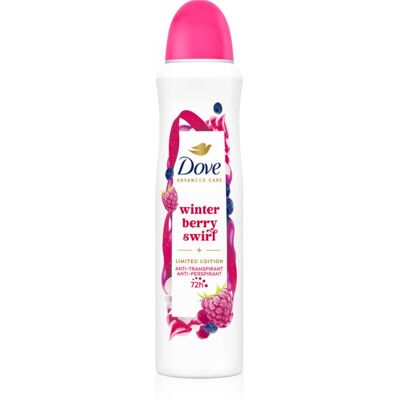 Dove Advanced Care Winter Berry anti-transpirant spray edition limitée 150 ml - Publicité Dove Advanced Care Winter Berry anti-transpirant spray edition limitée 150 ml - Publicité