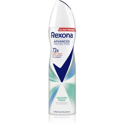 Rexona Advanced Protection Shower Fresh anti-transpirant spray 150 ml - Publicité Rexona Advanced Protection Shower Fresh anti-transpirant spray 150 ml - Publicité