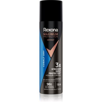 Rexona Men Maximum Protection Cobalt Dry spray anti-transpirant anti-transpiration excessive 150 ml - Publicité Rexona Men Maximum Protection Cobalt Dry spray anti-transpirant anti-transpiration excessive 150 ml - Publicité