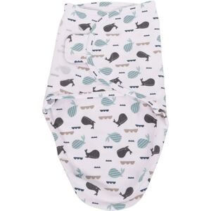 Bo Jungle B-Wrap Small Ocean Whales couvertures d’emmaillotage 3,2-6,4kg 1 pcs