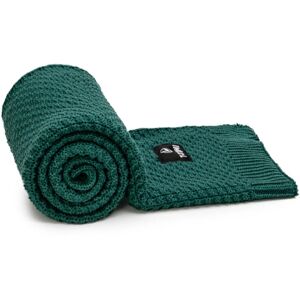 T-TOMI Knitted Blanket Smaragd couverture tricotée 80 x 100 cm 1 pcs