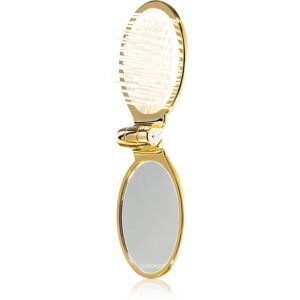 Janeke Gold Line Golden Folding Hair-Brush with Mirror peigne avec miroir 9,5 x 5,5 x 3,5 cm