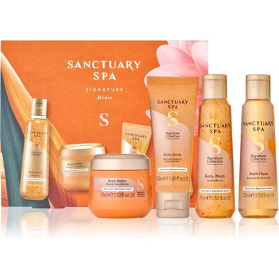 Sanctuary Spa - Signature Minis - Végan - Coffret cadeau - Publicité Sanctuary Spa - Signature Minis - Végan - Coffret cadeau - Publicité