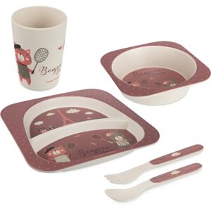 Canpol babies Bonjour Paris Set ensemble de table pour enfant 5 pcs