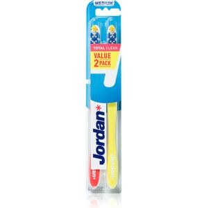 Jordan Total Clean Medium 2 pack brosse à dents 2 pcs