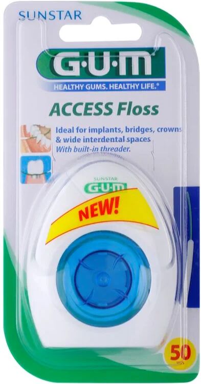 G.U.M Access Floss fil dentaire pour appareils dentaires et implants 50 pcs