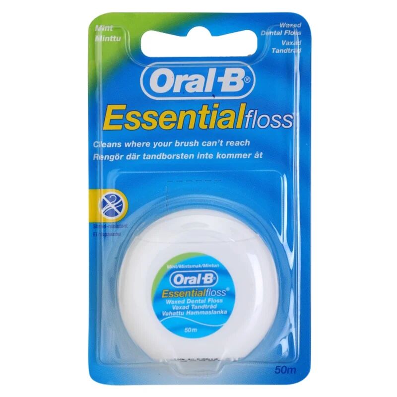 Oral B Essential Floss fil dentaire ciré saveur de menthe 50 m