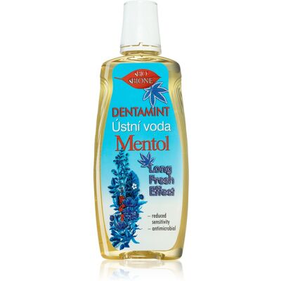 Bione Cosmetics Dentamint Menthol Bain de bouche - Bain de bouche - Publicité Bione Cosmetics Dentamint Menthol Bain de bouche - Bain de bouche - Publicité