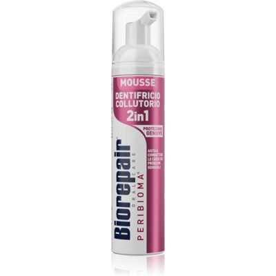Biorepair Peribioma Gum Protection 2v1 mousse dentaire 2 en 1 pour nettoyer les dents et les gencives sans brosse à dents ni eau pour les dents 75 ml - Publicité Biorepair Peribioma Gum Protection 2v1 mousse dentaire 2 en 1 pour nettoyer les dents et les gencives sans brosse à dents ni eau pour les dents 75 ml - Publicité