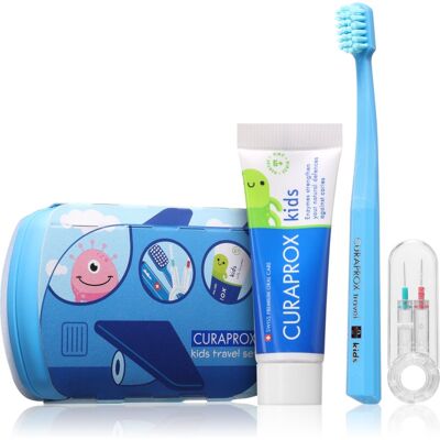 Curaprox Kids Travel Set Kit de voyage dents, langue et gencives pour enfant 1 pcs - Publicité Curaprox Kids Travel Set Kit de voyage dents, langue et gencives pour enfant 1 pcs - Publicité