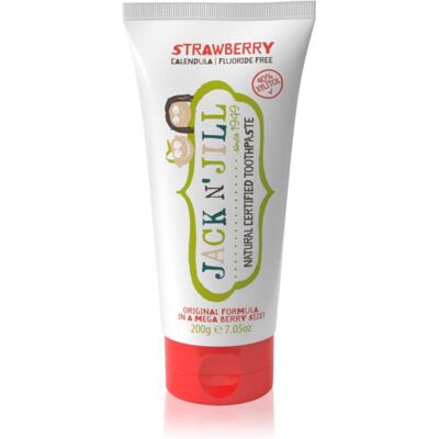 Jack N' Jill - Mega JAHODA - Fraise - 200 g - Toothpaste - Publicité Jack N' Jill - Mega JAHODA - Fraise - 200 g - Toothpaste - Publicité