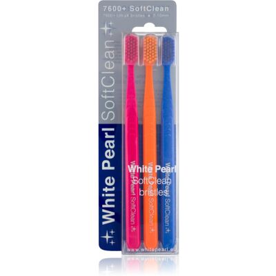 White Pearl 7600+ SoftClean brosses à dents soft 3 pcs - Publicité White Pearl 7600+ SoftClean brosses à dents soft 3 pcs - Publicité