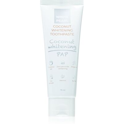 White Pearl PAP Coconut Whitening - Dentifrice - Publicité White Pearl PAP Coconut Whitening - Dentifrice - Publicité