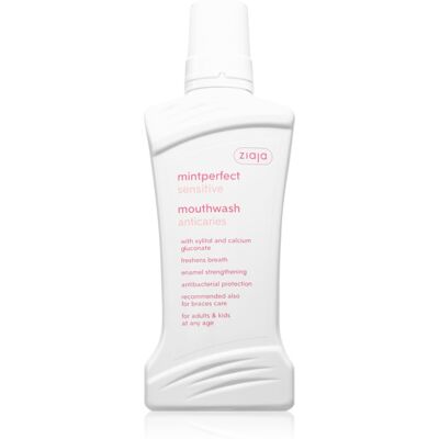 Ziaja Mintperfect Sensitive bain de bouche contre les caries 500 ml - Publicité Ziaja Mintperfect Sensitive bain de bouche contre les caries 500 ml - Publicité