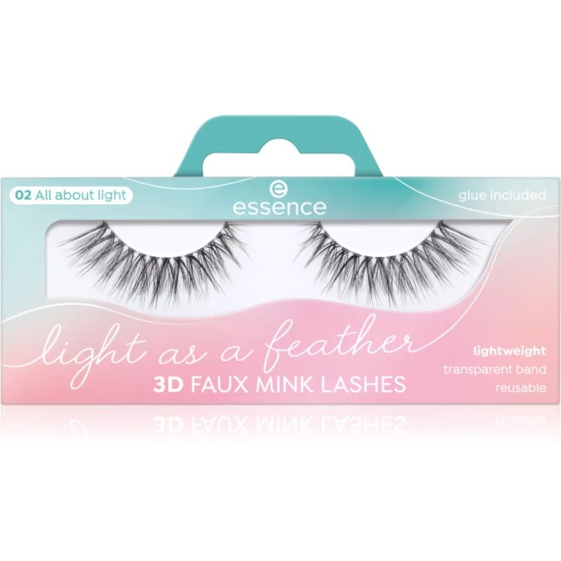 Essence Light as a feather 3D faux mink faux-cils 02 All about light 2 pcs