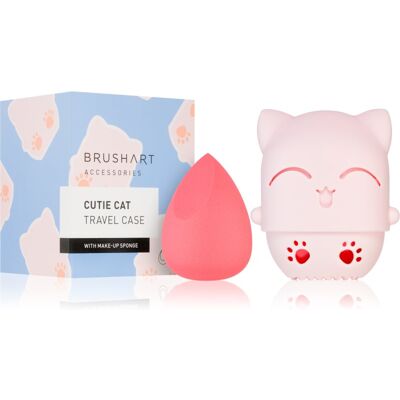 Trousse de voyage BrushArt Accessories Cutie Cat avec éponge à maquillage - Éponge à maquillage - Publicité Trousse de voyage BrushArt Accessories Cutie Cat avec éponge à maquillage - Éponge à maquillage - Publicité