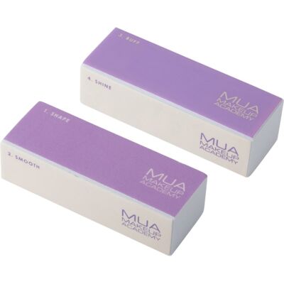 MUA Makeup Academy 4 Way Nail Block bloc polissoir quatre faces pour manucure 2x1 pcs - Publicité MUA Makeup Academy 4 Way Nail Block bloc polissoir quatre faces pour manucure 2x1 pcs - Publicité