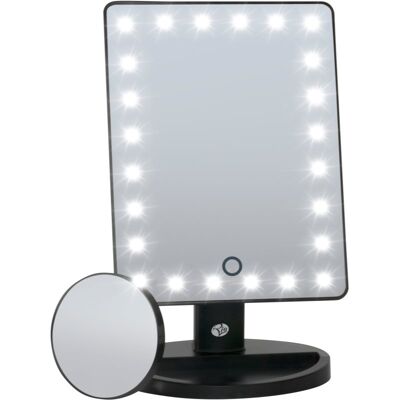 Rio Led Touch Dimmable Comestic Mirror miroir de maquillage 1 pcs - Publicité Rio Led Touch Dimmable Comestic Mirror miroir de maquillage 1 pcs - Publicité