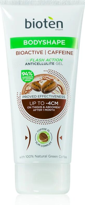 Bioten BODYSHAPE Bioactive Caffeine gel anti-cellulite à la caféine pour femme 200 ml