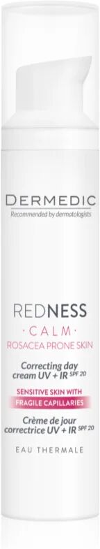 Dermedic Redness Calm crème correctrice pour peaux sensibles et rougies SPF 20 40 ml