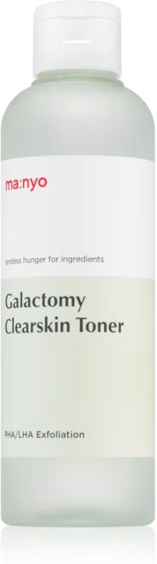 ma:nyo Galactomy Clearskin lotion tonique exfoliante douce à usage quotidien 210 ml