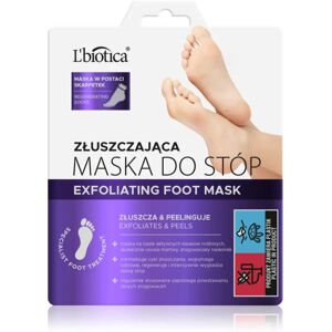 L’biotica Masks chaussettes exfoliantes pour adoucir et hydrater la peau des pieds pcs