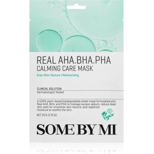 Some By Mi Daily Solution AHA∙BHA∙PHA Calming Care masque apaisant en tissu pour peaux à problèmes 20 g