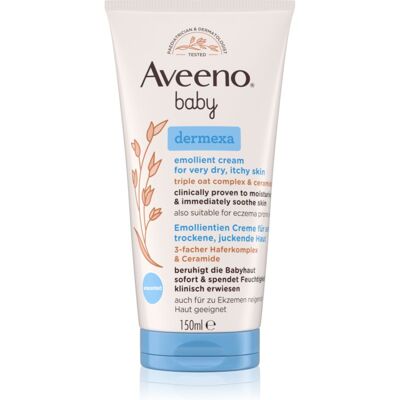 Aveeno Baby Dermexa Crème émolliente 150 ml - Publicité Aveeno Baby Dermexa Crème émolliente 150 ml - Publicité