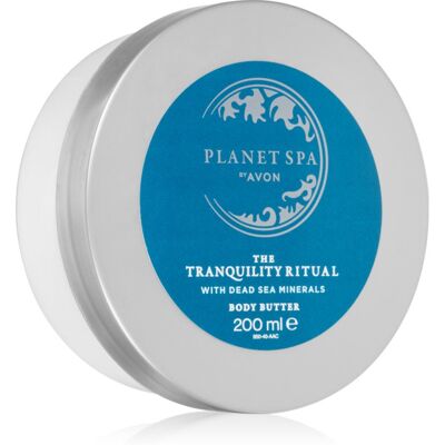 Avon Planet Spa The Tranquility Ritual crème hydratante corps aux minéraux de la mer Morte 200 ml - Publicité Avon Planet Spa The Tranquility Ritual crème hydratante corps aux minéraux de la mer Morte 200 ml - Publicité