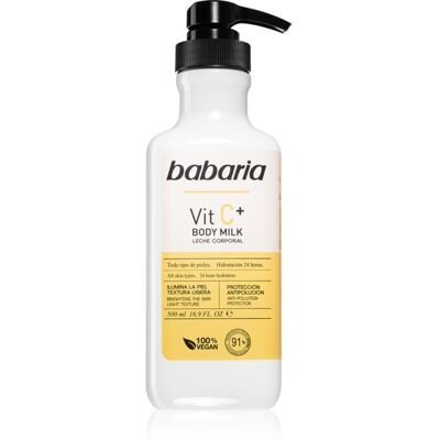 Babaria Vitamin C Lait corporel hydratant pour tous types de peau 500 ml - Publicité Babaria Vitamin C Lait corporel hydratant pour tous types de peau 500 ml - Publicité