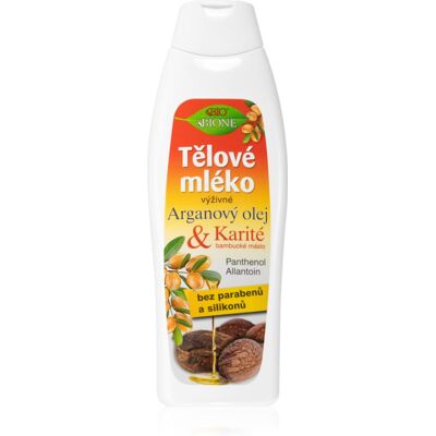 Bione Cosmetics Huile d'Argan + Karité Lait Nourrissant pour le Corps - Lait Corporel - Publicité Bione Cosmetics Huile d'Argan + Karité Lait Nourrissant pour le Corps - Lait Corporel - Publicité