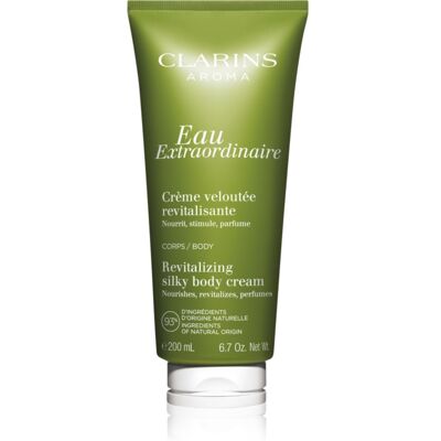 Clarins Eau Extraordinaire Revitalizing Silky Body Cream crème revitalisante corps 200 ml - Publicité Clarins Eau Extraordinaire Revitalizing Silky Body Cream crème revitalisante corps 200 ml - Publicité