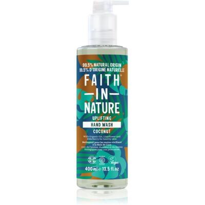 Faith In Nature Coconut savon liquide naturel mains à l'huile de coco 400 ml - Publicité Faith In Nature Coconut savon liquide naturel mains à l'huile de coco 400 ml - Publicité