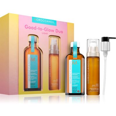 Moroccanoil Good-to-Glow Duo Light ensemble pour cheveux et corps 1 pcs - Publicité Moroccanoil Good-to-Glow Duo Light ensemble pour cheveux et corps 1 pcs - Publicité
