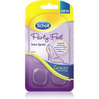 Scholl GelActiv Party Feet coussinets pour zones sensibles du pied 6 pcs - Publicité Scholl GelActiv Party Feet coussinets pour zones sensibles du pied 6 pcs - Publicité