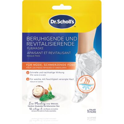Scholl Pedimask™ Soothing & Revitalizing masque rafraîchissant et apaisant pour les jambes fatiguées 1 paire - Publicité Scholl Pedimask™ Soothing & Revitalizing masque rafraîchissant et apaisant pour les jambes fatiguées 1 paire - Publicité