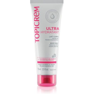 Topicrem UH BODY Ultra-Moisturizing Body Milk lait corporel hydratant en profondeur pour peaux sèches et sensibles 75 ml - Publicité Topicrem UH BODY Ultra-Moisturizing Body Milk lait corporel hydratant en profondeur pour peaux sèches et sensibles 75 ml - Publicité