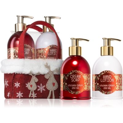 Coffret Cadeau de Noël Rouge Vivian Gray - Soins pour les Mains - Publicité Coffret Cadeau de Noël Rouge Vivian Gray - Soins pour les Mains - Publicité