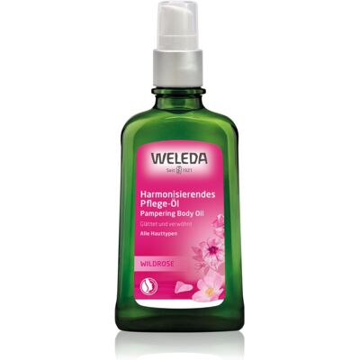 Huile de soin à la rose Weleda 100 ml - Huile pour le corps - Publicité Huile de soin à la rose Weleda 100 ml - Huile pour le corps - Publicité
