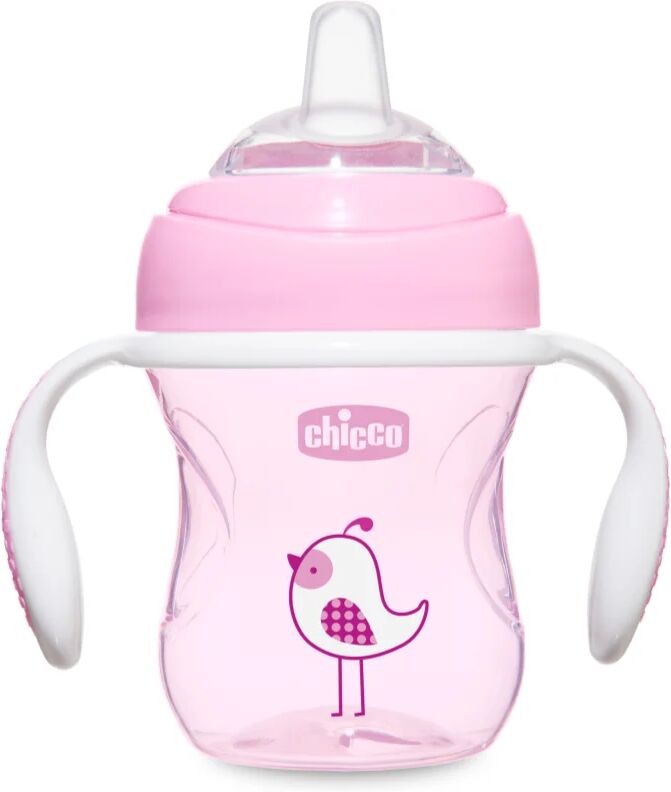 Chicco Transition tasse d?apprentissage avec supports 4m+ Pink 200 ml