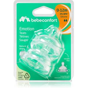 Bebeconfort Emotion Slow to Medium Flow tétine de biberon 0-12 m 2 pcs