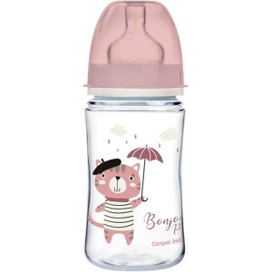 Canpol babies Bonjour Paris biberon 3m+ Pink 240 ml