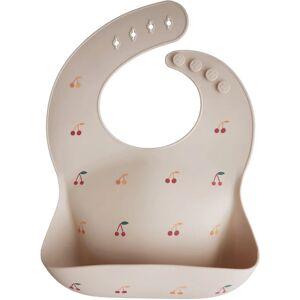 Mushie Silicone Baby Bib bavoir Cherries 1 pcs