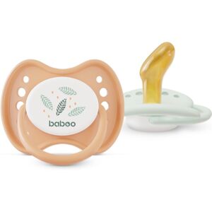 Baboo Soothers Orthodontic Latex with Case tétine Peachy Keen 0-6 m 2 pcs - Publicité Baboo Soothers Orthodontic Latex with Case tétine Peachy Keen 0-6 m 2 pcs - Publicité