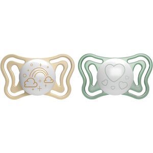 Chicco Physio Light Physio Forma Night tétine 2-6 m Gold/Green 2 pcs - Publicité Chicco Physio Light Physio Forma Night tétine 2-6 m Gold/Green 2 pcs - Publicité